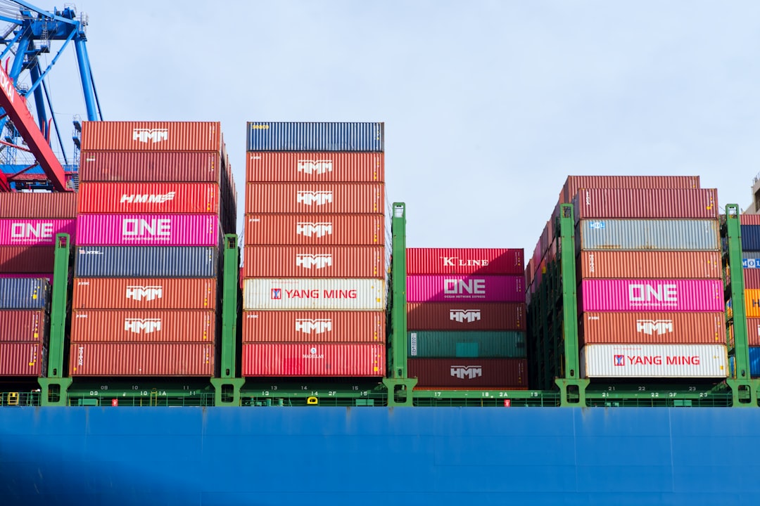 Large quantities of cargo being transported via freight shipping.